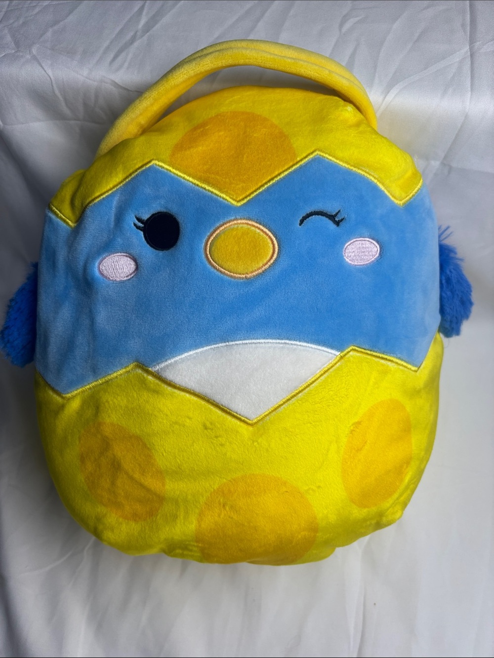 BNWT Bebe the Bluebird Squishmallows Easter Basket 10”